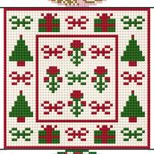 PRE-ORDER Lady Christmas Needlepoint Canvas